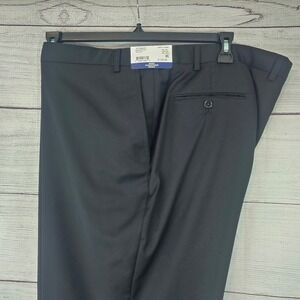 Hart Schaffner Marx 46R New York Fit Unhemmed Black Suit Pants NWT $155 L853